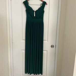 ASOS Dark Green A-line sleeveless dress Bridesmaid Prom Dress size 4